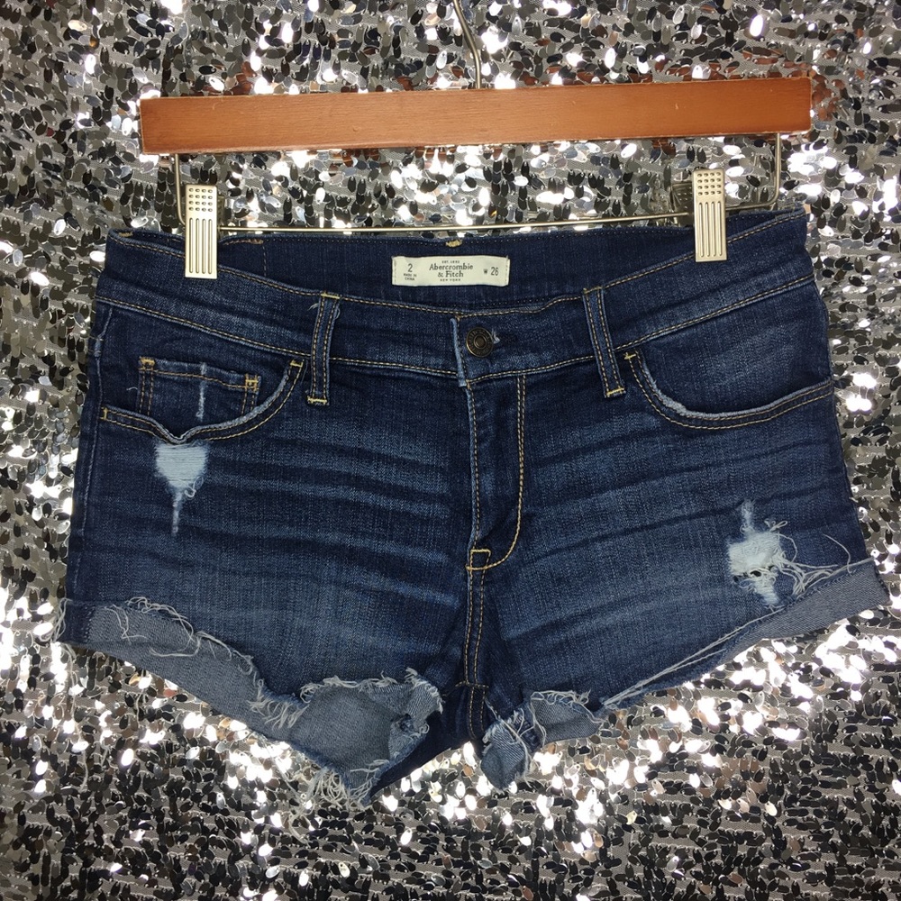 Abercrombie & Fitch Medium Wash Denim Shorts